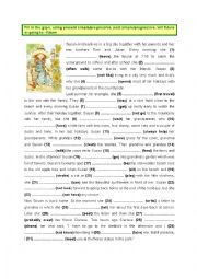 English Worksheet: Present, past & future tenses (2)