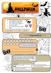 English Worksheet: Halloween - activities