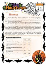 English Worksheet: Halloween - activities - part 2