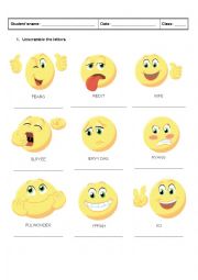 English Worksheet: Feelings