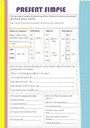 English Worksheet: PRESENT SIMPLE