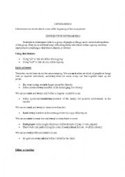 English Worksheet: Determiners- Definition