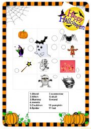 English Worksheet: halloween