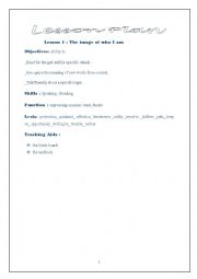 English Worksheet: lesson plan second year lesson 1