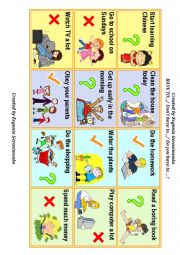 Modal verb HAVE TO/ Dont Have To/ Do You Have To (Speaking cards)