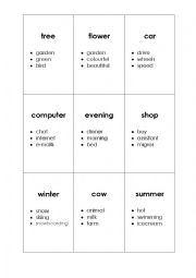 English Worksheet: Tabu Game