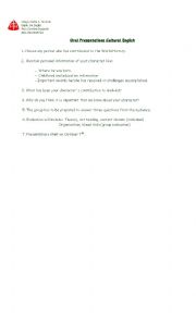 English Worksheet: oral evalution chart