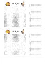 English Worksheet: WORDSEARCH JOBS