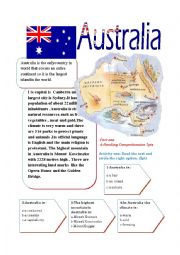 English Worksheet: austraia