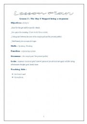 English Worksheet: lesson plan second year lesson 2