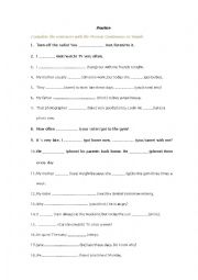English Worksheet: practice: present simple and continuos