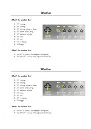 English Worksheet: Weather