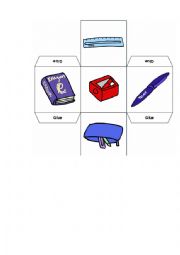 English Worksheet: scool objects
