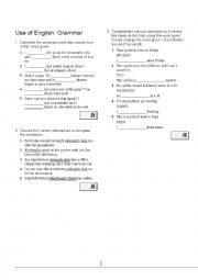 English Worksheet: advanced exercises