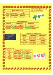 English Worksheet: Comparison of adjectives
