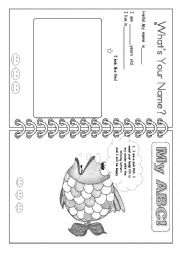 English Worksheet: THE First  WRITING FOR Kids