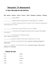 English Worksheet: Song: 