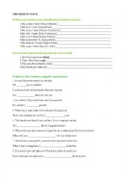 English Worksheet: The Passive Voice