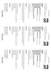 English Worksheet: Song Beatles Hello