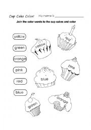 English Worksheet: COLOURS