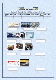 English Worksheet: at the airport