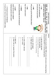 English Worksheet: Modal verbs for requests