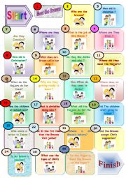 English Worksheet: 8th module 1 lesson 1+2 meet the Browns/Group session class discussion