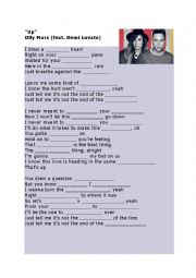 English Worksheet: Up - Olly Murs and Demi Lovato