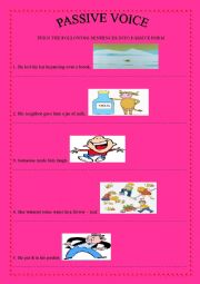 English Worksheet: PASSIVE VOICE