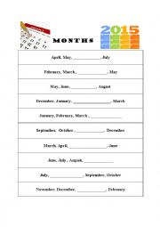 English Worksheet: MONTHS, Birthdays, wordsearch