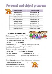 subject and object pronouns