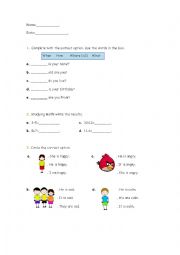 English Worksheet: Test