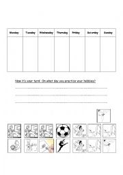 English Worksheet: Hobbies