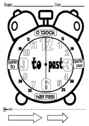 English Worksheet: WHAT TIME IS IT?