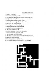 English Worksheet: SimplePresent 