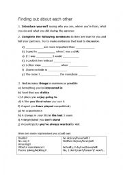 English Worksheet: First class