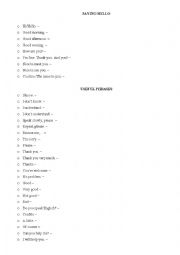 English Worksheet: Basic phrases
