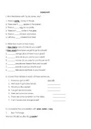 English Worksheet: SOME & ANY