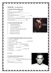 English Worksheet: Sexed up - Robbie Williams