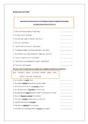 English Worksheet: VOCABULARY