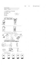 English Worksheet: a quizz