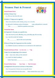 English Worksheet: Tense_Past & Present