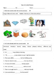 English Worksheet: a little princess 