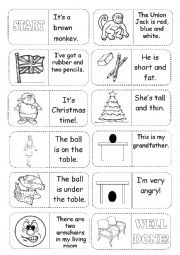 English Worksheet: Warm up Domino