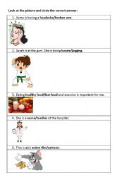 English Worksheet: Vocabulary Worksheet