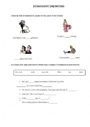 English Worksheet: POSSESSIVE PRONOUNS