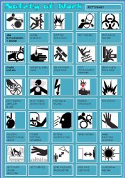 English Worksheet: SAFETY AT WORK