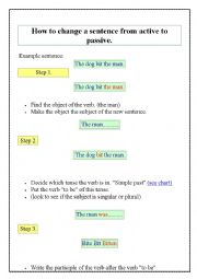 English Worksheet: active and passive