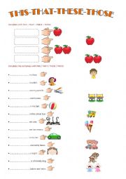 English Worksheet: THIS / THAT / THESE / THOSE