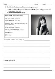 English Worksheet: Aura Dione